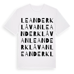 Leanderklåvan ordlek t-shirt – ekologisk bomull t-shirt från Pinshirt