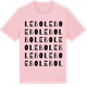 Pink Cotton t-shirt med Lebo ordlek t-shirt