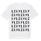 White t-shirt med Leby ordlek t-shirt