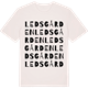 Vintage White t-shirt med Ledsgården ordlek t-shirt