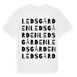 Ledsgården ordlek t-shirt – ekologisk bomull t-shirt från Pinshirt