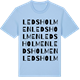 Blue Soul t-shirt med Ledsholmen ordlek t-shirt