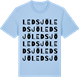 Blue Soul t-shirt med Ledsjö ordlek t-shirt