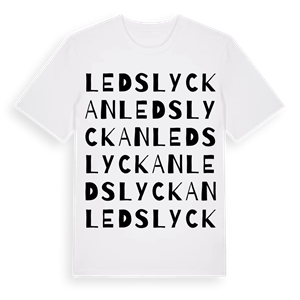 Ledslyckan ordlek t-shirt – ekologisk bomull t-shirt från Pinshirt