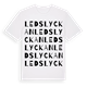 Ledslyckan ordlek t-shirt