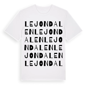 Lejondalen ordlek t-shirt – ekologisk bomull t-shirt från Pinshirt