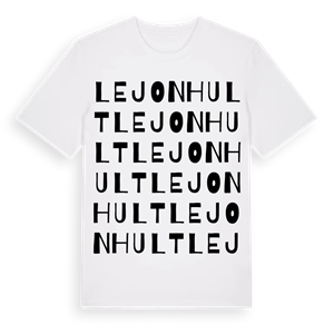 Lejonhult ordlek t-shirt – ekologisk bomull t-shirt från Pinshirt