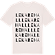 Vintage White t-shirt med Lekarehall ordlek t-shirt