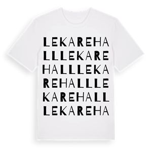 Lekarehall ordlek t-shirt – ekologisk bomull t-shirt från Pinshirt