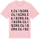 Pink Cotton t-shirt med Lekåsen ordlek t-shirt