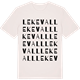 Vintage White t-shirt med Lekevall ordlek t-shirt