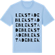 Blue Soul t-shirt med Lekstaden ordlek t-shirt