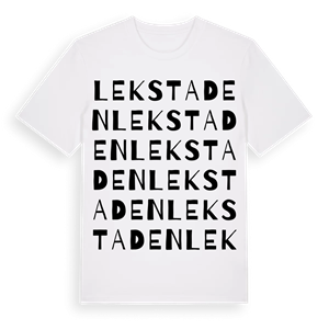 Lekstaden ordlek t-shirt – ekologisk bomull t-shirt från Pinshirt
