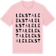Pink Cotton t-shirt med Lekstale ordlek t-shirt