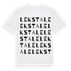 White t-shirt med Lekstale ordlek t-shirt