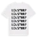 White t-shirt med Lekstorp ordlek t-shirt
