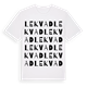 White t-shirt med Lekvad ordlek t-shirt