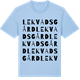 Blue Soul t-shirt med Lekvads gård ordlek t-shirt