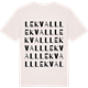 Vintage White t-shirt med Lekvall ordlek t-shirt