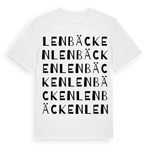 Lenbäcken ordlek t-shirt – ekologisk bomull t-shirt från Pinshirt