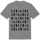 Mid Heather Gray t-shirt med Leråker ordlek t-shirt