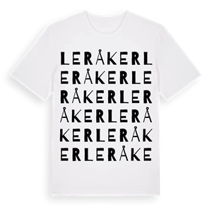 Leråker ordlek t-shirt – ekologisk bomull t-shirt från Pinshirt