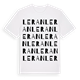 White t-shirt med Leran ordlek t-shirt