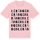 Pink Cotton t-shirt med Lerängen ordlek t-shirt