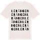 Vintage White t-shirt med Lerängen ordlek t-shirt