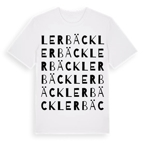 Lerbäck ordlek t-shirt – ekologisk bomull t-shirt från Pinshirt