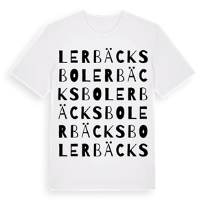 Lerbäcksbo ordlek t-shirt – ekologisk bomull t-shirt från Pinshirt