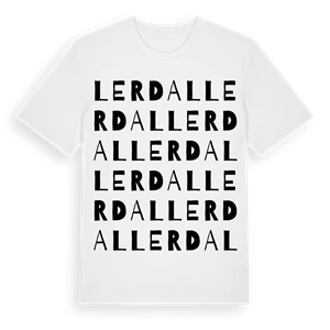 Lerdal ordlek t-shirt – ekologisk bomull t-shirt från Pinshirt