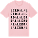 Pink Cotton t-shirt med Lerdala ordlek t-shirt