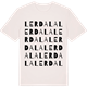 Vintage White t-shirt med Lerdala ordlek t-shirt