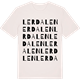 Vintage White t-shirt med Lerdalen ordlek t-shirt