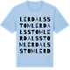 Blue Soul t-shirt med Lerdals stom ordlek t-shirt