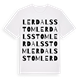Lerdals stom ordlek t-shirt