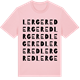 Pink Cotton t-shirt med Lergered ordlek t-shirt
