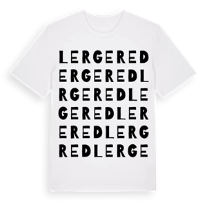Lergered ordlek t-shirt – ekologisk bomull t-shirt från Pinshirt