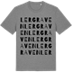 Mid Heather Gray t-shirt med Lergraven ordlek t-shirt