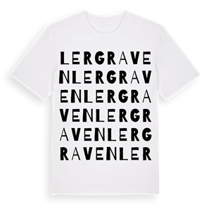 Lergraven ordlek t-shirt – ekologisk bomull t-shirt från Pinshirt