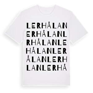 Lerhålan ordlek t-shirt – ekologisk bomull t-shirt från Pinshirt