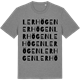 Mid Heather Gray t-shirt med Lerhögen ordlek t-shirt