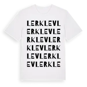 Lerklev ordlek t-shirt – ekologisk bomull t-shirt från Pinshirt