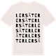 Vintage White t-shirt med Lersäter ordlek t-shirt