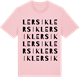 Pink Cotton t-shirt med Lersik ordlek t-shirt
