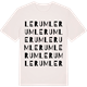 Vintage White t-shirt med Lerum ordlek t-shirt