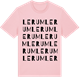 Pink Cotton t-shirt med Lerum ordlek t-shirt