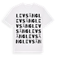 White t-shirt med Levsäng ordlek t-shirt