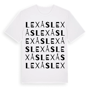 Lexås ordlek t-shirt – ekologisk bomull t-shirt från Pinshirt